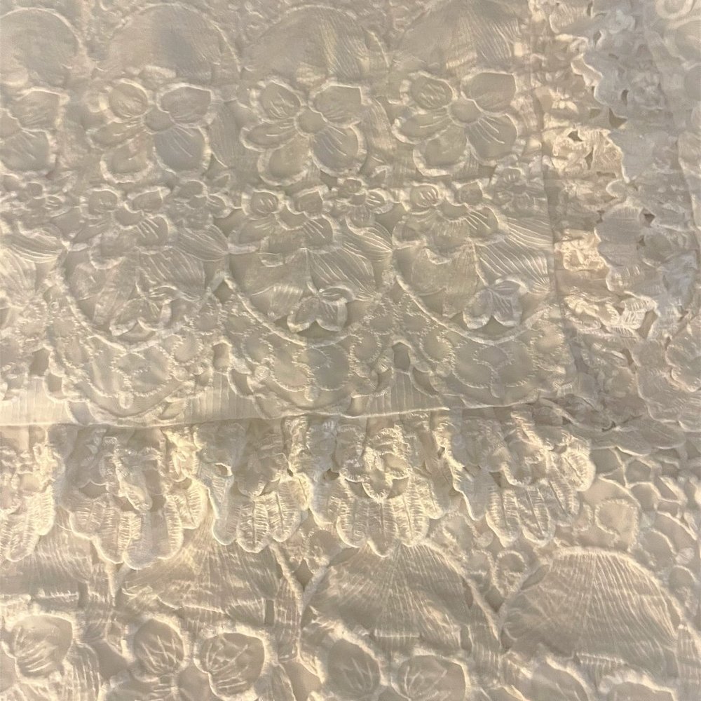 Battenberg Lace Duvet - Full- White